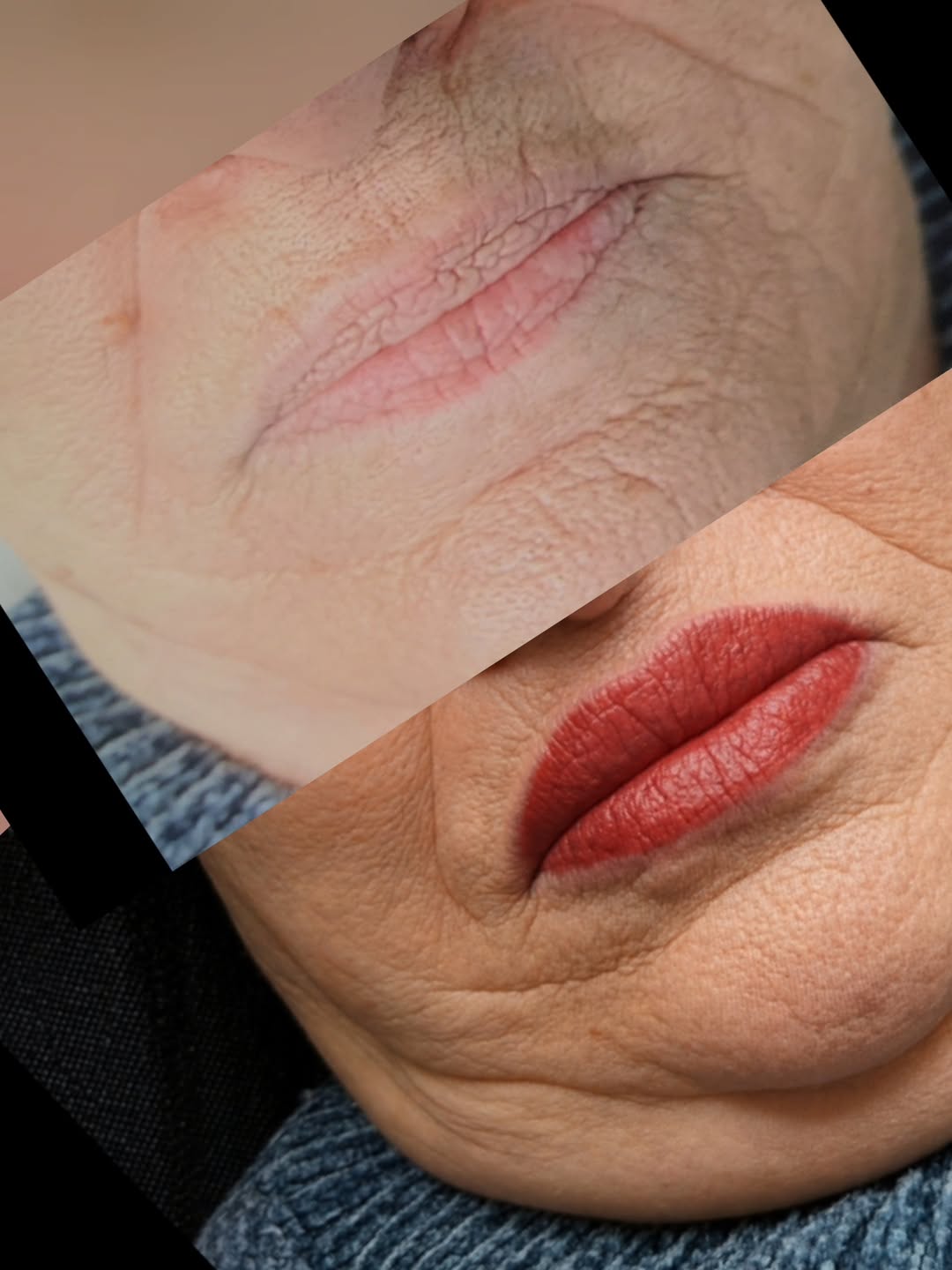Resultado de microblading curado tras 30 días en paciente
