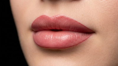 Detalle labios micropigmentación